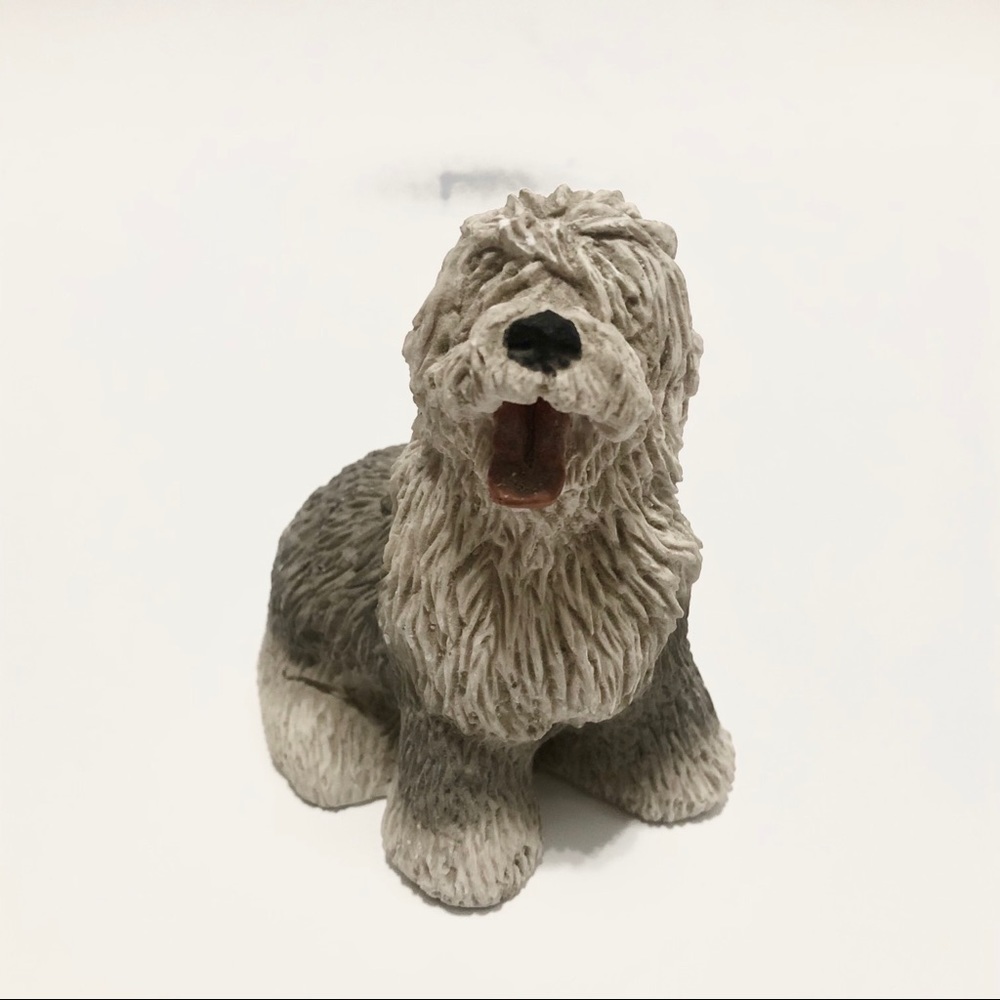 Old English Sheep Dog Figurine